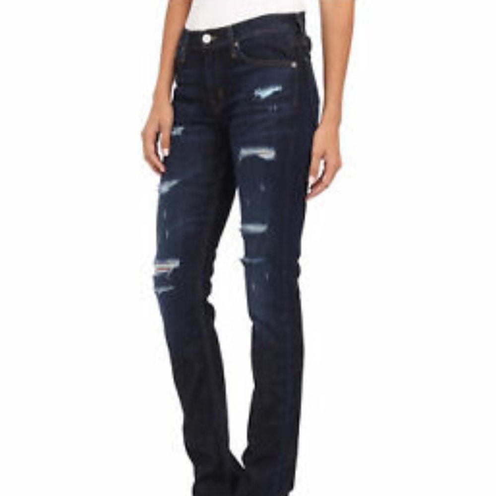 Hudson Skylar Relax Slim Straight Distroyed Jeans